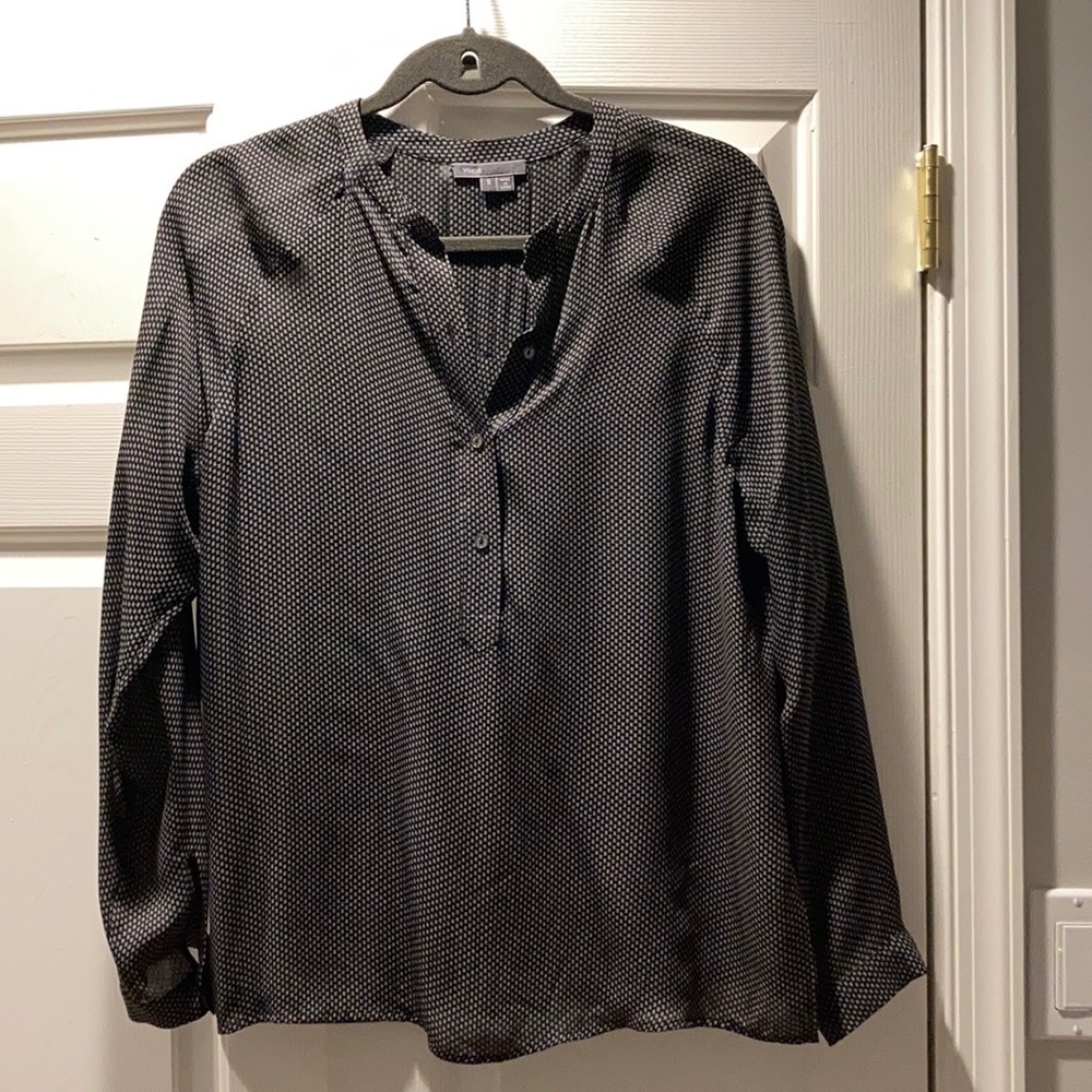Vince silk blouse.